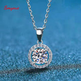 Captivating 1.0CT Solitaire Sparkling ♥︎ High Quality Moissanite Diamonds ♥︎ Necklace for Women - The Jewellery Supermarket
