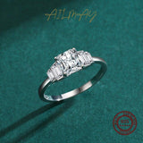 New Arrival Luxury Square Clear AAAA Quality Simulated Diamonds Fine Rings
