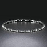 Luxury Style 4 Color 4 Claws Mosaic AAA+ Cubic Zirconia Simulated Diamonds Silver Color Tennis Bracelets