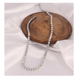 NEW Tennis Chain AAA+ Zircon Diamonds 316L Stainless Steel Necklace For Women - The Jewellery Supermarket
