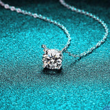 Super Shiny Round Cut 1ct High Quality Moissanite Diamonds Luxury Necklace - Fine Jewellery