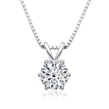 Terrific Classic 1ct Round Cut High Quality Moissanite Diamonds Charming Necklace - Luxury Wedding Jewellery - The Jewellery Supermarket