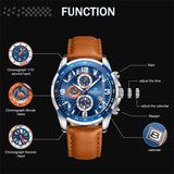 NEW ARRIVAL - Top Brand Trend Waterproof Leather Quartz Luxury Wristwatches - The Jewellery Supermarket