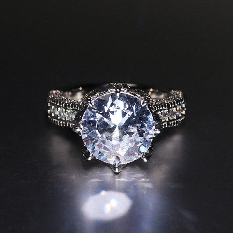 New Arrival Lovely Luxury Round Cut AAA+ Quality Cz Diamonds Halo Design Engagement Ring - The Jewellery Supermarket