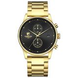 NEW MENS WATCHES - Chronograph Quartz Stainless Steel Waterproof Sports Watch - Best Offers - The Jewellery Supermarket