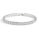 EXCELLENT Sparkling Single Row AAA+ Cubic Zirconia Simulated Diamonds Elegant Bracelets for Women - The Jewellery Supermarket