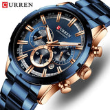 NEW - Top Brand Luxury Sports Quartz Full Steel Waterproof Chronograph Wristwatch