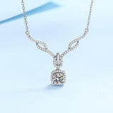 Exceptional 0.8 Carat D Colour Round VVS 18K WGP High Quality Moissanite Diamonds Necklace - Luxury Jewellery