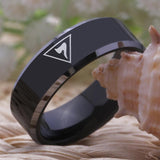 Great Gifts - 4th Degree Masonic Tungsten Rings for Men - The Jewellery Supermarket
