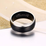 Splendid 100% Titanium Carbide Masonic Black Men's Ring - The Jewellery Supermarket