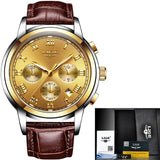 Great Gifts for Men - Top Luxury Brand Full Steel Waterproof Sport Quartz Fashion Chronograph Watch - The Jewellery Supermarket
