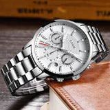 Great Gifts for Men - Top Brand Luxury Casual Quartz Waterproof Multifunction Mens Watches - The Jewellery Supermarket