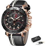 Great Gifts for Men - New Fashion Top Brand Luxury Quartz Waterproof Sport Chronograph Watch - The Jewellery Supermarket