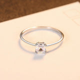 Silver Minimalism ♥︎ High Quality AAA+ Cubic Zirconia Diamond ♥︎  Statement Wedding Ring