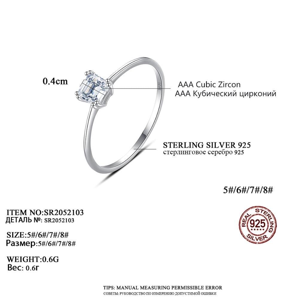 Silver Minimalism ♥︎ High Quality AAA+ Cubic Zirconia Diamond ♥︎ Statement Wedding Ring - The Jewellery Supermarket