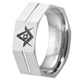 Hot Selling COOL NEW Tungsten Carbide Masonic Band Rings