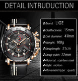 Great Gifts for Men - New Fashion Top Brand Luxury Quartz Waterproof Sport Chronograph Watch - The Jewellery Supermarket