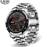 Latest Gifts for Men - Touch Screen Steel Band Luxury Bluetooth Smart Waterproof Sport Activity fitness Watches