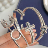 Great Gift Ideas - Fashion Creative Cross Geometric Vintage Minimalist Bracelet - The Jewellery Supermarket
