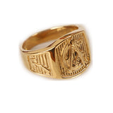 Best Offers - Gold Tone 316L Stainless Steel Masonic Rings - The Jewellery Supermarket