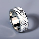 New - Handmade Enamel 925 Silver White Leaves Sparkling AAA+ Zirconia Ring - The Jewellery Supermarket