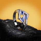 New 2022 - Handmade Creative Three Butterfly 925 Silver AAA+ Zircon Ring - The Jewellery Supermarket