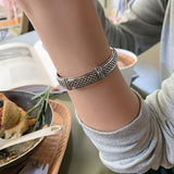 Great Gift Ideas - New Fashion Creative Mesh Heart Pattern Handmade Vintage Bracelet - The Jewellery Supermarket