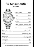 Best Gifts for Men - Sport Quartz Luxury Stainless Steel Watch with Luminous Dial - The Jewellery Supermarket