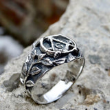 Best Gifts Choice - Vintage Style Masonic Stainless Steel Men's Rings - The Jewellery Supermarket