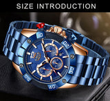Great Gifts for Men - Top Brand Luxury Sports Chronograph Waterproof Quartz Watch - The Jewellery Supermarket