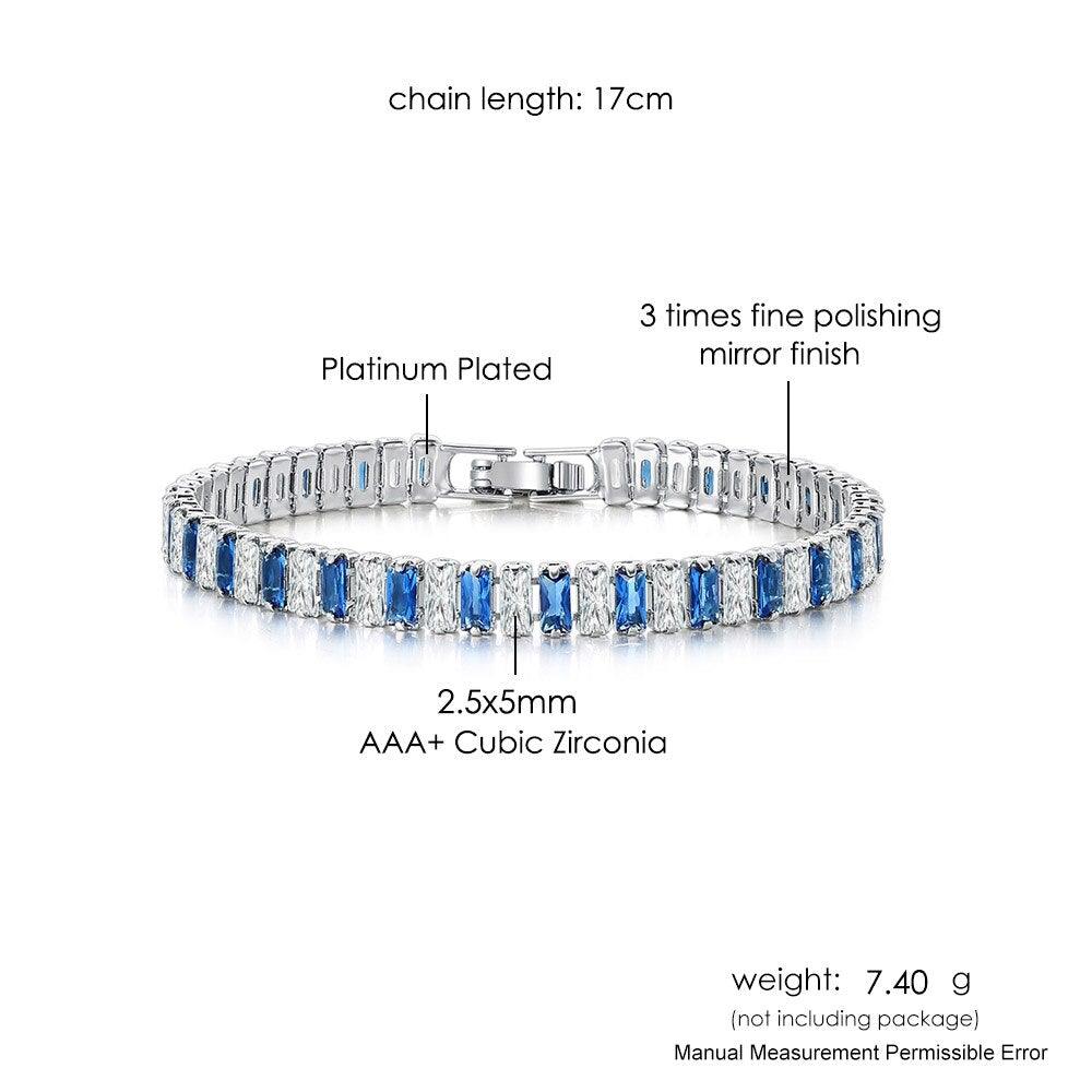Luxury ♥︎ High Quality AAA+ Cubic Zirconia Diamonds ♥︎ Tennis Bracelet - The Jewellery Supermarket