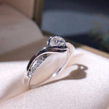 Exquisite Versatile White AAA+ Cubic Zirconia Diamonds Fashion High Quality Ring