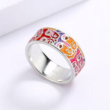 New - Handmade Fashion Cat Face Unique Enamel 925 Silver Ring with AAA+ CZ Diamonds - The Jewellery Supermarket