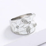 Most Popular Exquisite Flower Design Handmade Enamel Ring - The Jewellery Supermarket