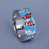 New 2022 - Handmade Enamel Fashion Butterfly Shape Jewellery Ring - The Jewellery Supermarket