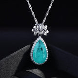 Terrific Paraiba Tourmaline Gemstone Necklace/Earrings/Ring Jewellery Set - The Jewellery Supermarket