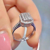 Gorgeous Full Brilliant AAA+ Cubic Zirconia Diamonds Delicate Fashion Ring - The Jewellery Supermarket