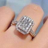 Gorgeous Full Brilliant AAA+ Cubic Zirconia Diamonds Delicate Fashion Ring - The Jewellery Supermarket