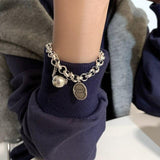 Best Gift Ideas - Silver Color Good luck Brand Ball Fashion Bracelet - The Jewellery Supermarket