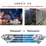 Sensational Fine Jewellery D Color 1, 2 or 3 Carat Moissanite Diamond Necklace For Women - The Jewellery Supermarket