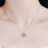 Admirable Six-pointed Star of David Romantic 0.5ct Moissanite Diamond Necklace - The Jewellery Supermarket