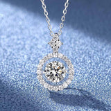 Terrific Beating Heart 1.0 Carat Moissanite Diamond Necklace Wedding Jewellery - The Jewellery Supermarket
