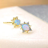 Low Price Gifts - Exquisite Imitation Opal Stud Earrings for Women Earrings