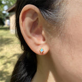 Low Price Gifts - Exquisite Imitation Opal Stud Earrings for Women Earrings - The Jewellery Supermarket