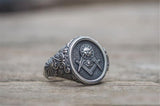 Best Gifts - Vintage Men's Templar Masonic Signet Ring - The Jewellery Supermarket
