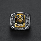 ideal Gifts - Fashion Stainless Steel Masonic Signet Rings - The Jewellery Supermarket