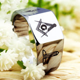 Men's Tungsten Carbide Masonic Design Ring