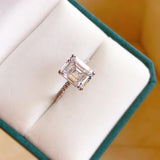 *NEW* High Quality Luxury Sterling Silver Princess Cut 5CT AAAA Cubic Zirconia Diamond Ring - The Jewellery Supermarket
