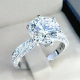 *NEW* Classical Elegance Dazzling AAA+ Cubic Zirconia Diamonds Exquisite Ring