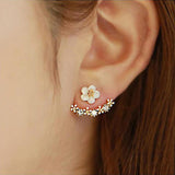 Low Price Gifts - Fashion Simple Flower Double Sided Daisies Stud Earrings - The Jewellery Supermarket